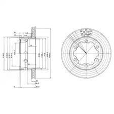 Диск тормозной DELPHI BG3399