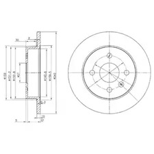 Тормозные диски DELPHI BG3403