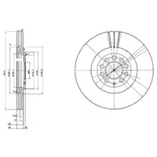 Диск тормозной DELPHI BG3528