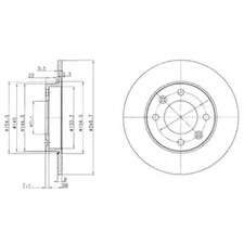 Диск тормозной DELPHI BG3653
