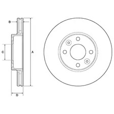 Диск тормозной DELPHI BG3762