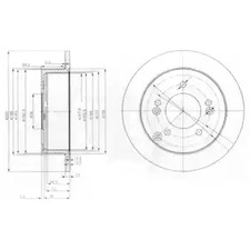 Диск тормозной DELPHI BG3799