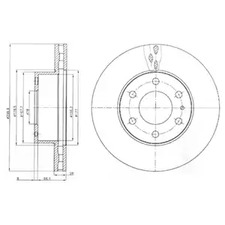 Диск тормозной DELPHI BG4100