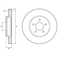 Диск тормозной DELPHI BG4120