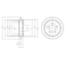 Диск тормозной DELPHI BG4121