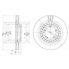 Диск тормозной DELPHI BG4134