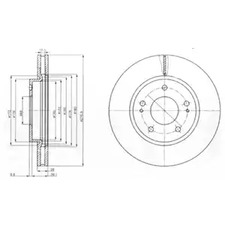 Тормозной диск DELPHI BG4147