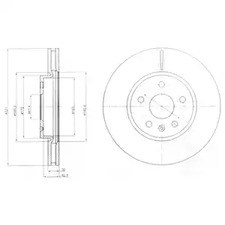 Диск тормозной DELPHI BG4189