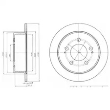 Диск тормозной DELPHI BG4220
