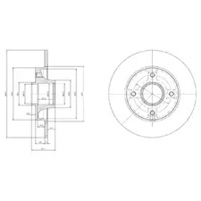 Тормозной диск DELPHI BG9021RS