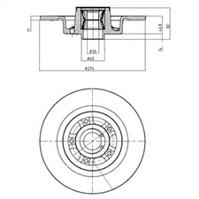 BG9026RS DELPHI Тормозной диск