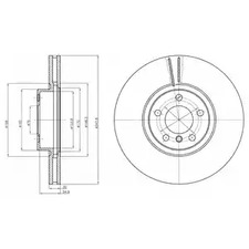 BG9063C DELPHI Тормозной диск