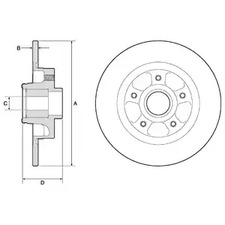 Тормозной диск DELPHI BG9132RS