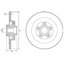 BG9138RS DELPHI Тормозной диск