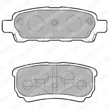 Комплект тормозных колодок, дисковый тормоз DELPHI LP1852