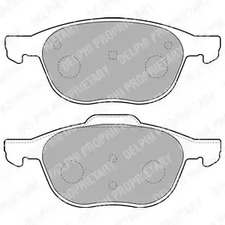 Комплект тормозных колодок, дисковый тормоз DELPHI LP1869