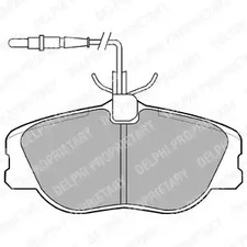 LP909 DELPHI Комплект тормозных колодок, дисковый тормоз