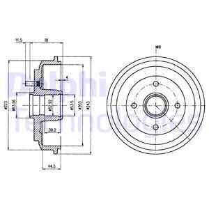 Тормозной барабан DELPHI BF487