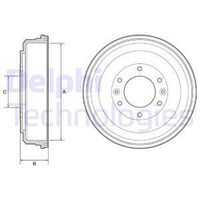 Барабан тормозной DELPHI BF555