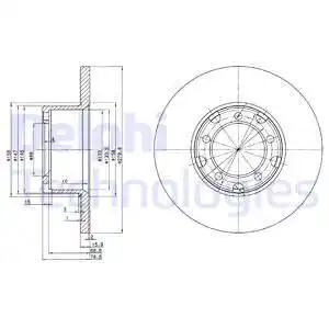 BG2265 DELPHI тормозные диски