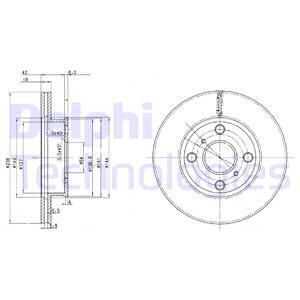 BG2424 DELPHI тормозные диски