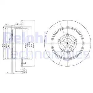 Тормозные диски DELPHI BG2594