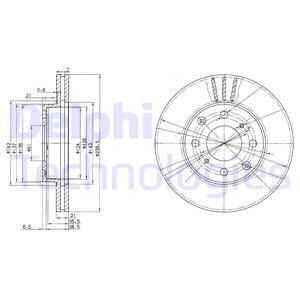 тормозные диски DELPHI BG2673