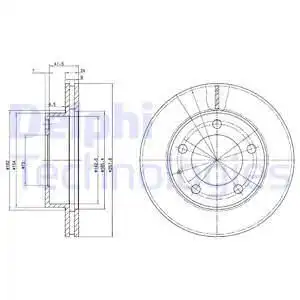 Тормозные диски DELPHI BG2779