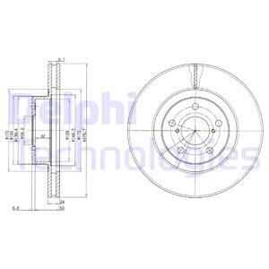 Тормозные диски DELPHI BG2827C