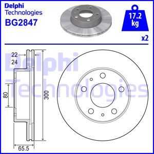 BG2847 DELPHI тормозные диски