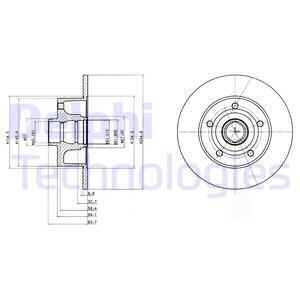 тормозные диски DELPHI BG3030