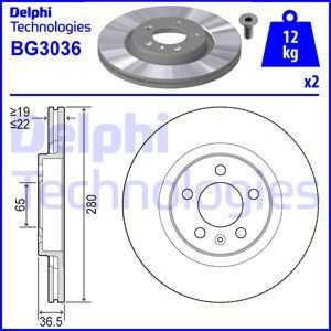 тормозные диски DELPHI BG3036