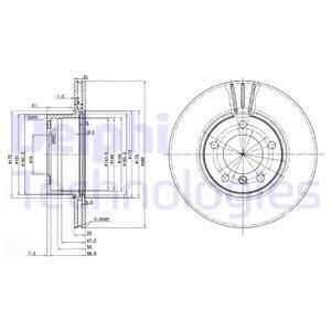 тормозные диски DELPHI BG3043