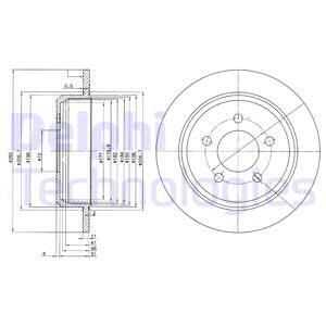 Тормозные диски DELPHI BG3073