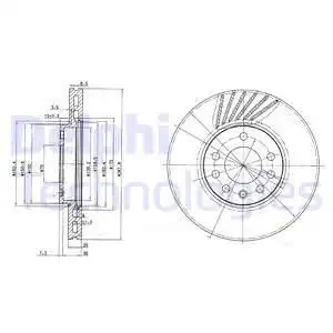 Тормозные диски DELPHI BG3142