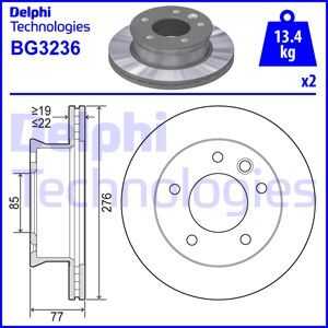 Тормозные диски DELPHI BG3236