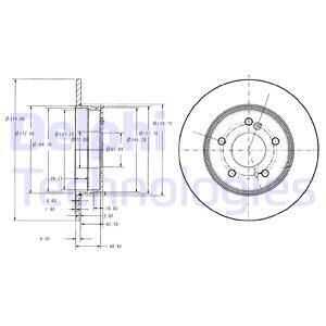 тормозные диски DELPHI BG3326C