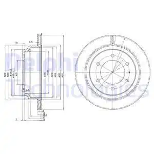 BG3353 DELPHI тормозные диски