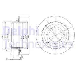 BG3400 DELPHI тормозные диски