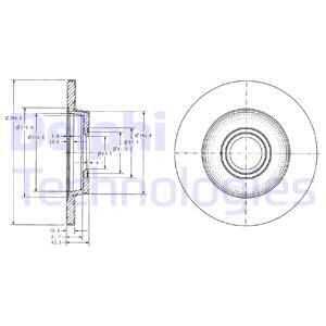 Тормозные диски DELPHI BG3416