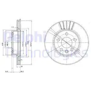 Тормозные диски DELPHI BG3417