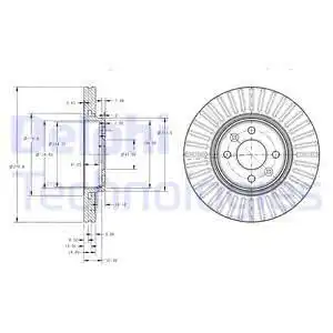 BG3430 DELPHI тормозные диски