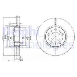 Тормозные диски DELPHI BG3513