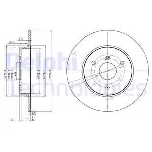 Тормозные диски DELPHI BG3526