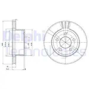 BG3533 DELPHI тормозные диски