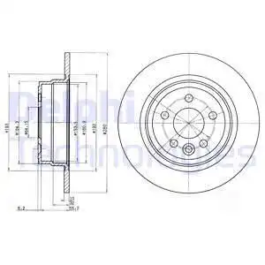 Тормозные диски DELPHI BG3550