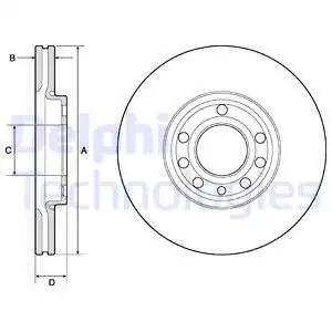 Тормозные диски DELPHI BG3713C