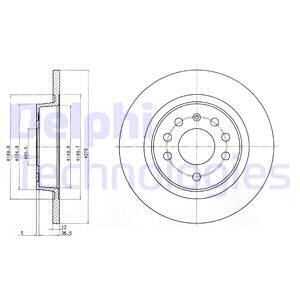 тормозные диски DELPHI BG3731C