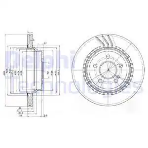 тормозные диски DELPHI BG3758