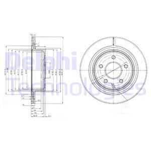 Тормозные диски DELPHI BG3765C
